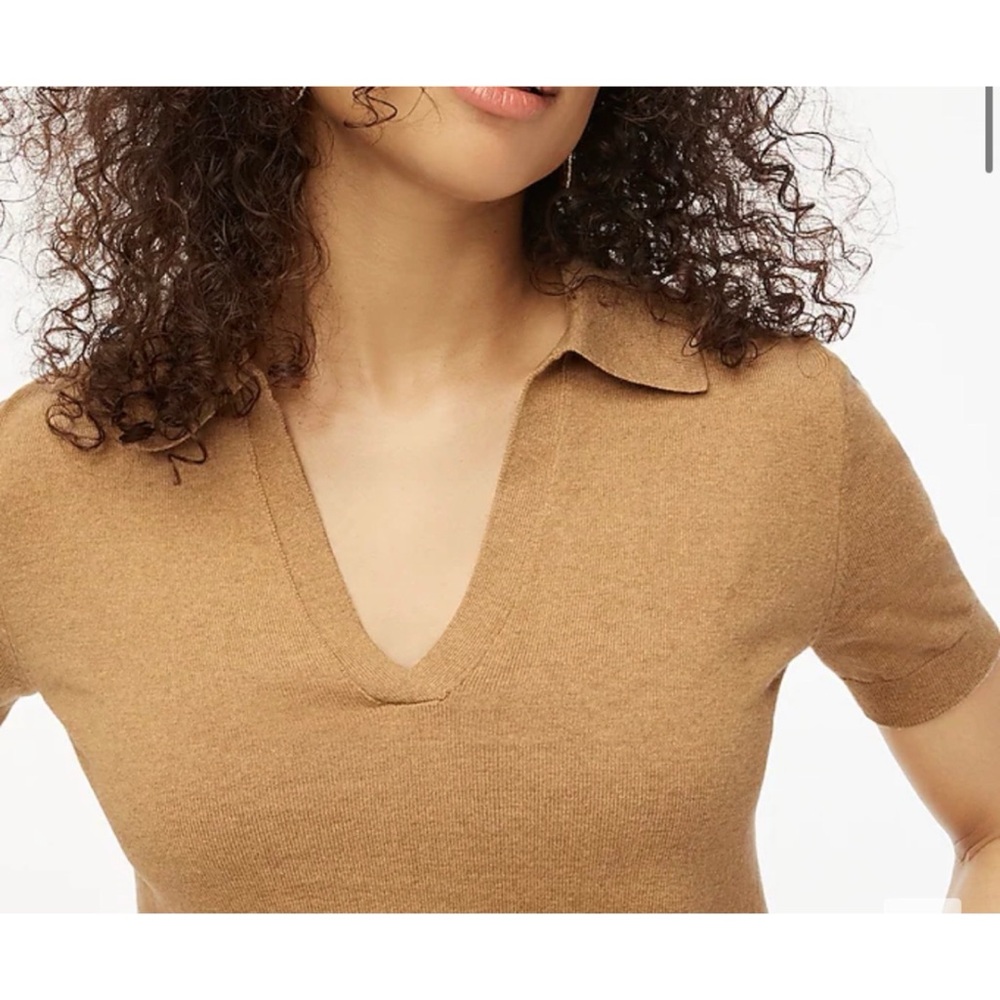 J.Crew Factory Cotton Blend V-Neck Sweater - Picture 2 of 8